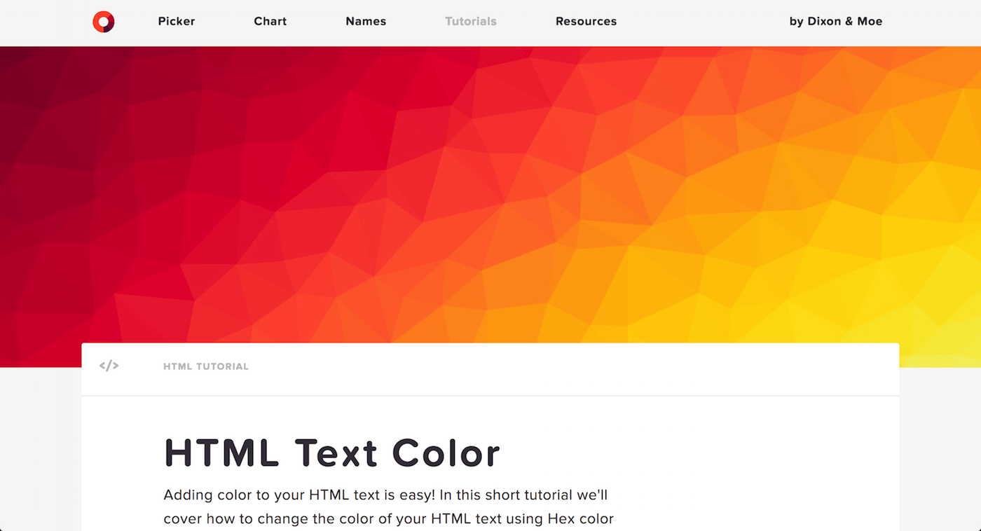html text color code generator